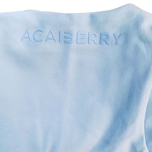 AciaBerry Twister Top Sports Yoga Light Blue Small NWT - Picture 5 of 6